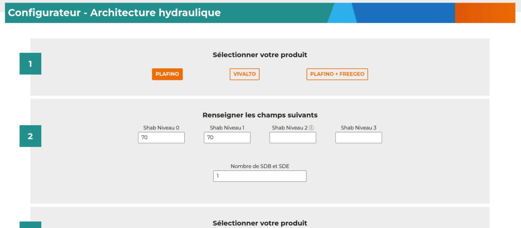 Copie d'écran du configurateur du site Innovert.